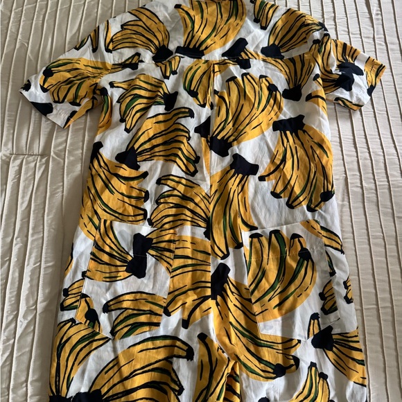 FARM Rio Banana Print Jumpsuit - Yellow and Black - Picture 8 of 11